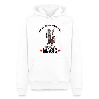 Opossum Design für Possum Fans und Opossum Fans - Männer Premium Bio Hoodie - Weiß - Vorne - Nico (187cm)