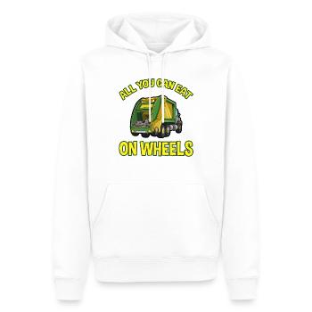 Opossum Design für Possum Fans und Opossum Fans - Männer Premium Bio Hoodie - Weiß - Vorne - Nico (187cm)