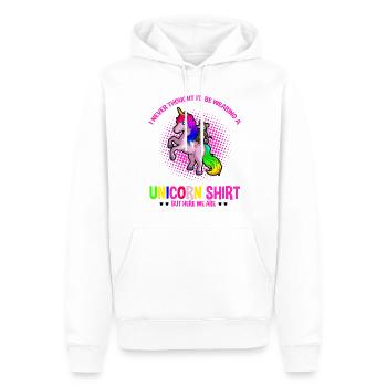 Opossum Design für Possum Fans und Opossum Fans - Männer Premium Bio Hoodie - Weiß - Vorne - Nico (187cm)