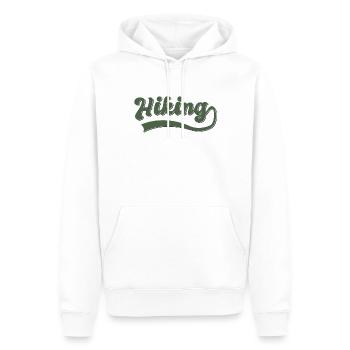 Wander - Men’s Premium Organic Hoodie - white - Front - Nico (187cm)
