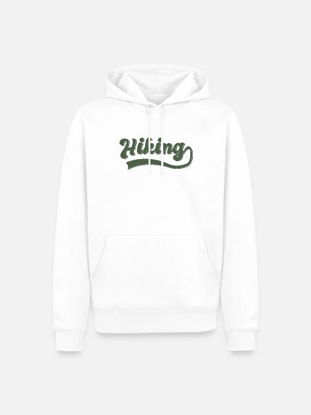 Errer - Sweat à capuche Premium bio Homme - blanc