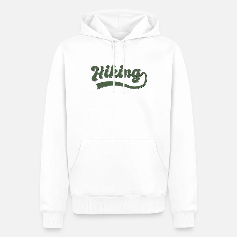 Errer - Sweat à capuche Premium bio Homme - blanc