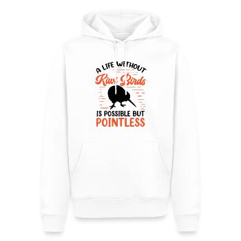 Kiwi Vogel Leben ohne Neuseeland Kiwi - Männer Premium Bio Hoodie - Weiß - Vorne - Nico (187cm)