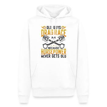 Drag Racing Race Car Old Guys Drag - Männer Premium Bio Hoodie - Weiß - Vorne - Nico (187cm)