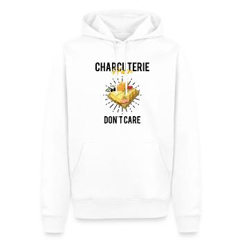 Amateurs de Gouda pour Gouda fumé - Sweat à capuche Premium bio Homme - blanc - Devant - Nico (187cm)