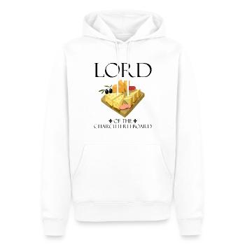 Design de fromage Gouda pour Fnas Gouda et Charcuterie - Sweat à capuche Premium bio Homme - blanc - Devant - Nico (187cm)