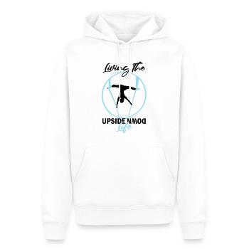 Aerial Silk Dancer for Aerial Ribbon and Aerialist - Men’s Premium Organic Hoodie - white - Front - Nico (187cm)