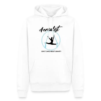 Aerial Silk Dancer for Aerial Ribbon and Aerialist - Men’s Premium Organic Hoodie - white - Front - Nico (187cm)