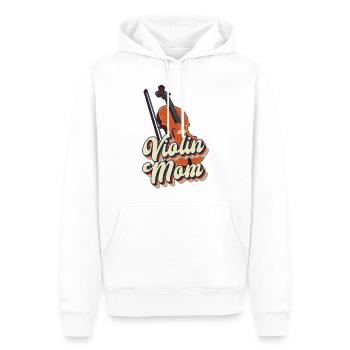 Violon Violoniste Maman Rétro Vintage - Sweat à capuche Premium bio Homme - blanc - Devant - Nico (187cm)