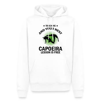 Arts martiaux brésiliens pour instruments de capoeira - Sweat à capuche Premium bio Homme - blanc - Devant - Nico (187cm)