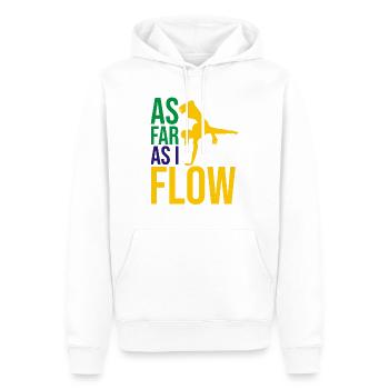 Dicton de danse afro-brésilienne pour la Capoeira - Sweat à capuche Premium bio Homme - blanc - Devant - Nico (187cm)