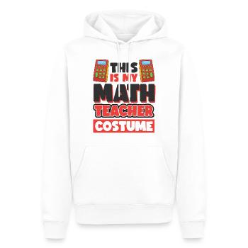 Das ist mein Mathelehrer Kostüm - Männer Premium Bio Hoodie - Weiß - Vorne - Nico (187cm)