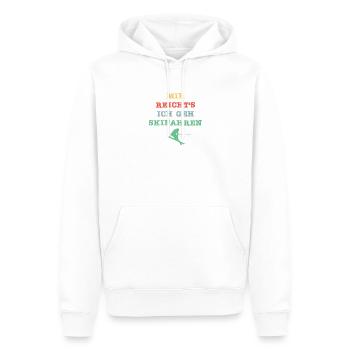 Mir reicht´s ich geh Skifahren! - Männer Premium Bio Hoodie - Weiß - Vorne - Nico (187cm)