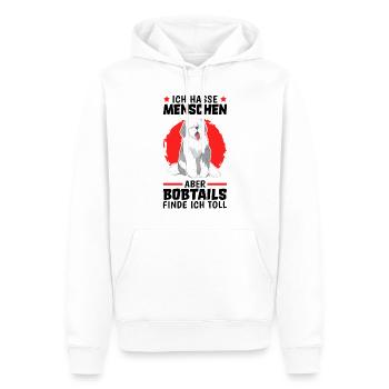 Bobtail finde ich toll altenglischer Schäferhund - Männer Premium Bio Hoodie - Weiß - Vorne - Nico (187cm)