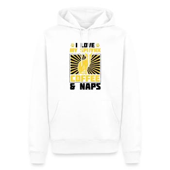 Sphynx-kaffee Und - Männer Premium Bio Hoodie - Weiß - Vorne - Nico (187cm)