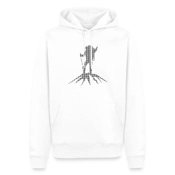 Alpinisme - Sweat à capuche Premium bio Homme - blanc - Devant - Nico (187cm)