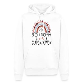 Speech Therapist Therapy Assistant - Männer Premium Bio Hoodie - Weiß - Vorne - Nico (187cm)