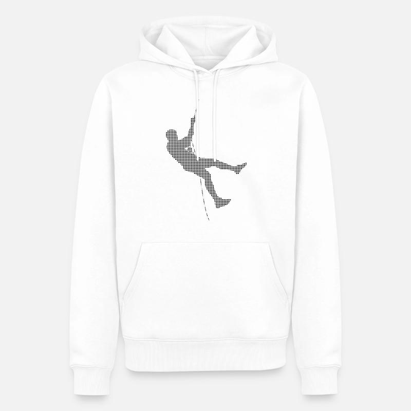 Klettern - Männer Premium Bio Hoodie - Weiß