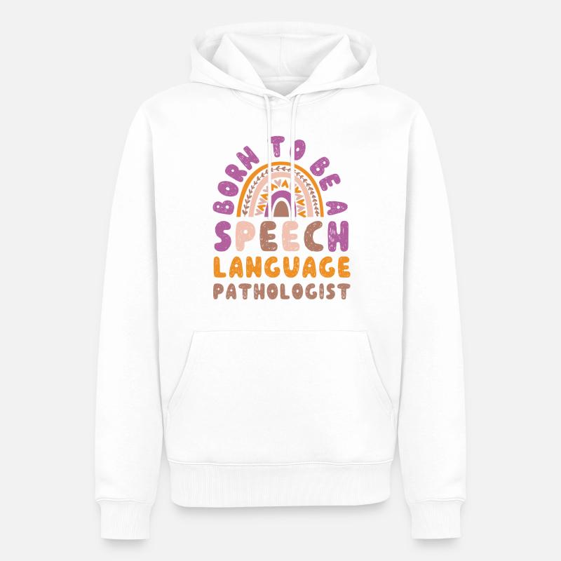 Speech Therapist Therapy Assistant - Männer Premium Bio Hoodie - Weiß