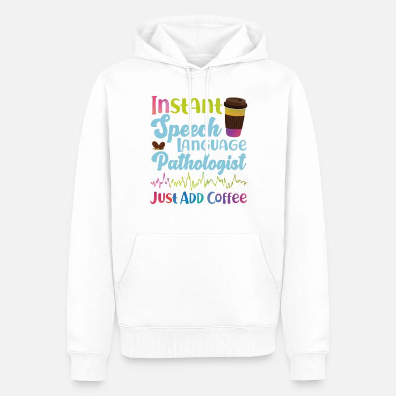 Speech Therapist Therapy Assistant - Männer Premium Bio Hoodie - Weiß