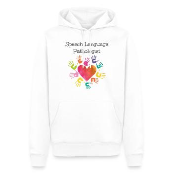 Speech Therapist Therapy Assistant - Männer Premium Bio Hoodie - Weiß - Vorne - Nico (187cm)