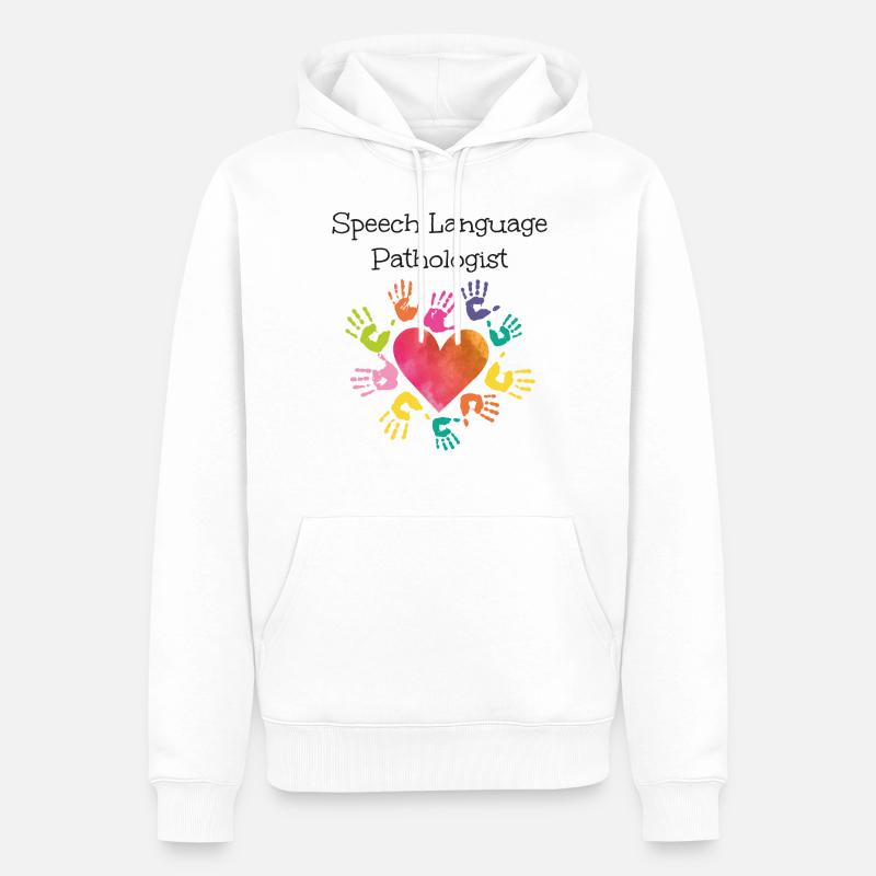 Speech Therapist Therapy Assistant - Männer Premium Bio Hoodie - Weiß