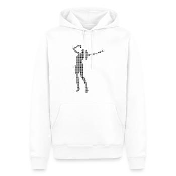 Sing - Men’s Premium Organic Hoodie - white - Front - Nico (187cm)