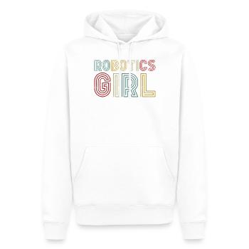 Ingénieur en robotique robotique fille - Sweat à capuche Premium bio Homme - blanc - Devant - Nico (187cm)