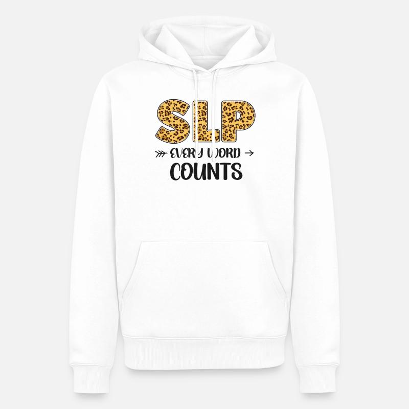 Speech Therapist Therapy Assistant - Männer Premium Bio Hoodie - Weiß