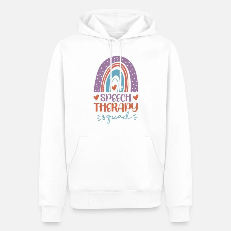 Speech Therapist Therapy Assistant - Männer Premium Bio Hoodie - Weiß