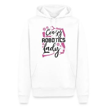 Ingénieur en robotique robotique femme - Sweat à capuche Premium bio Homme - blanc - Devant - Nico (187cm)