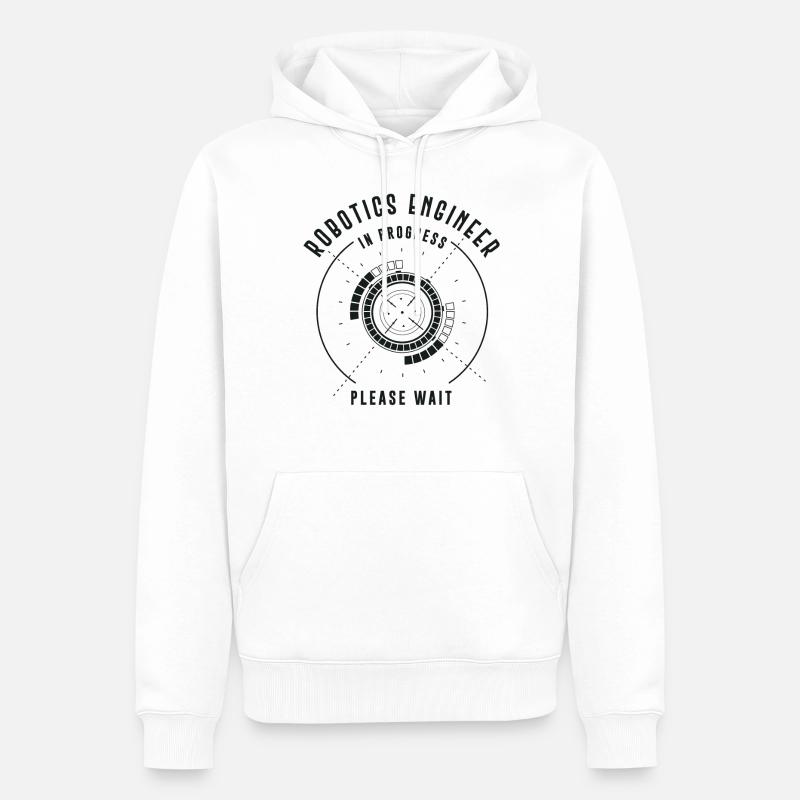 Robot Robotics Engineer Robotics - Men’s Premium Organic Hoodie - white