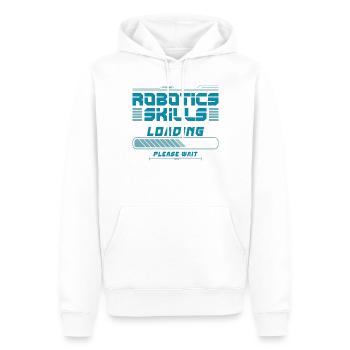 Robot Robotique Ingénieur Robotique Robotique - Sweat à capuche Premium bio Homme - blanc - Devant - Nico (187cm)