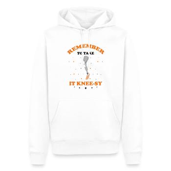 Künstliche Gliedmaßen Design für Beinprothese - Männer Premium Bio Hoodie - Weiß - Vorne - Nico (187cm)