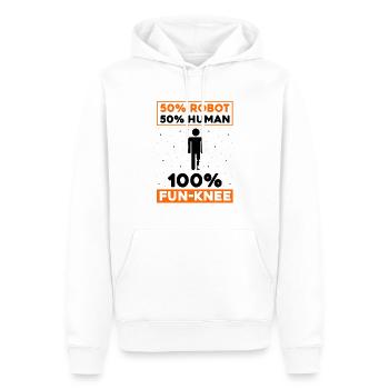 Artificial limb design for leg prosthesis - Men’s Premium Organic Hoodie - white - Front - Nico (187cm)
