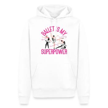 Ballet Dancer Dance Girl Ballerina - Männer Premium Bio Hoodie - Weiß - Vorne - Nico (187cm)