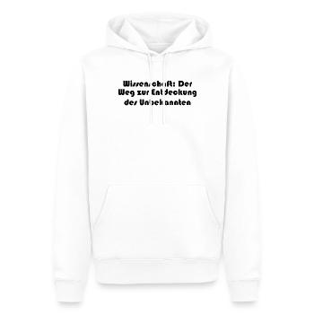Wissenschaft - Wissenschaft: Der Weg zur - Männer Premium Bio Hoodie - Weiß - Vorne - Nico (187cm)