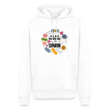 Knitting Knitter It's Not Hoarding - Männer Premium Bio Hoodie - Weiß - Vorne - Nico (187cm)