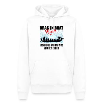 Drachenbootfahren-Thema für Drachenbootpaddeln - Männer Premium Bio Hoodie - Weiß - Vorne - Nico (187cm)