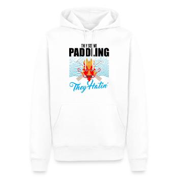Dragon Boat Paddle pour le Festival de course de bateaux-dragons - Sweat à capuche Premium bio Homme - blanc - Devant - Nico (187cm)