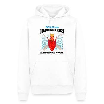 Chinesisches Bootsrennen für Drachenboot-Trainer - Männer Premium Bio Hoodie - Weiß - Vorne - Nico (187cm)