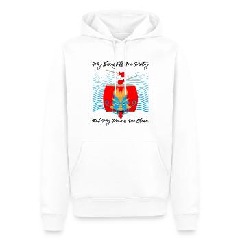 Chinesisches Bootsrennen für Drachenboot-Trainer - Männer Premium Bio Hoodie - Weiß - Vorne - Nico (187cm)