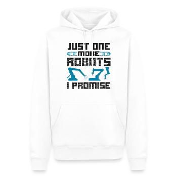 Robot Robotics Engineer Vintage - Männer Premium Bio Hoodie - Weiß - Vorne - Nico (187cm)