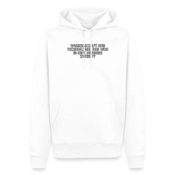 Wissenschaft - Wissenschaft und Technologie: Der - Männer Premium Bio Hoodie - Weiß - Vorne - Nico (187cm)