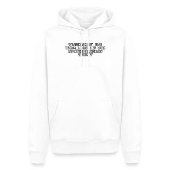 Wissenschaft - Wissenschaft und Technologie: Der - Männer Premium Bio Hoodie - Weiß - Vorne - Nico (187cm)