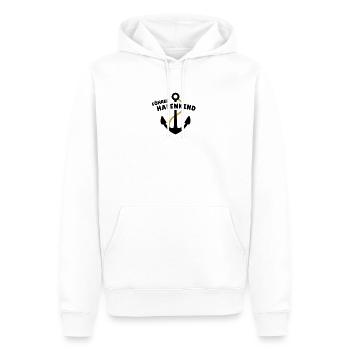Föhrer Hafenkind - Männer Premium Bio Hoodie - Weiß - Vorne - Nico (187cm)