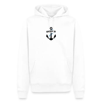 Skipper - Männer Premium Bio Hoodie - Weiß - Vorne - Nico (187cm)