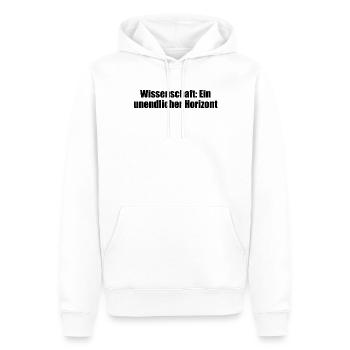 Wissenschaft - Wissenschaft: Ein unendlicher - Männer Premium Bio Hoodie - Weiß - Vorne - Nico (187cm)