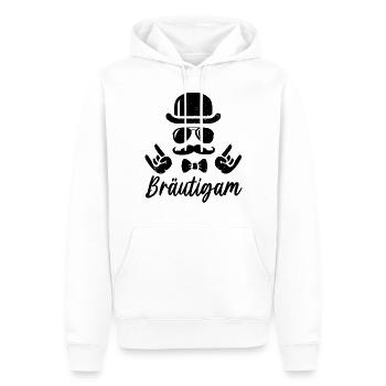 JGA T-Shirt Bräutigam Polterabend Männer Poltern - Männer Premium Bio Hoodie - Weiß - Vorne - Nico (187cm)