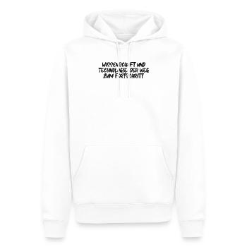 Wissenschaft - Wissenschaft und Technologie: Der - Männer Premium Bio Hoodie - Weiß - Vorne - Nico (187cm)